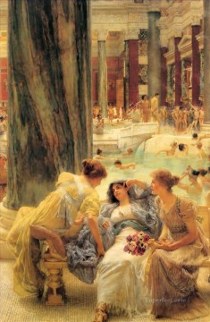 カラカラ浴場 ロマンチックなサー・ローレンス・アルマ・タデマ Oil Paintings